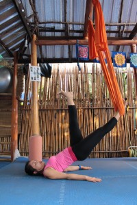 Chiang Mai Yoga Aerial Yoga Pose 1